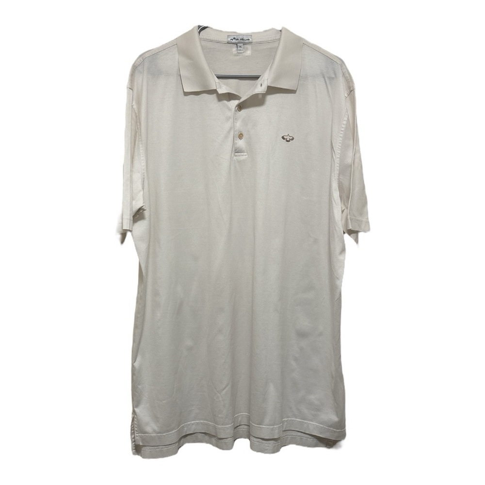 Peter Millar Cream Golf Polo Shirt Classic Design Size XL